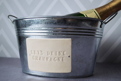 Let's Drink Champagne - Champagne Bucket - Wedding Gift