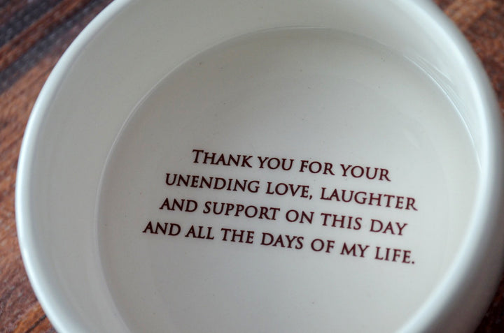 Mother's Day Gift, Mom Wedding Gift - Round Keepsake Box - Add Custom Text - Mothers Hold Their Children's Hands for a Short While ...