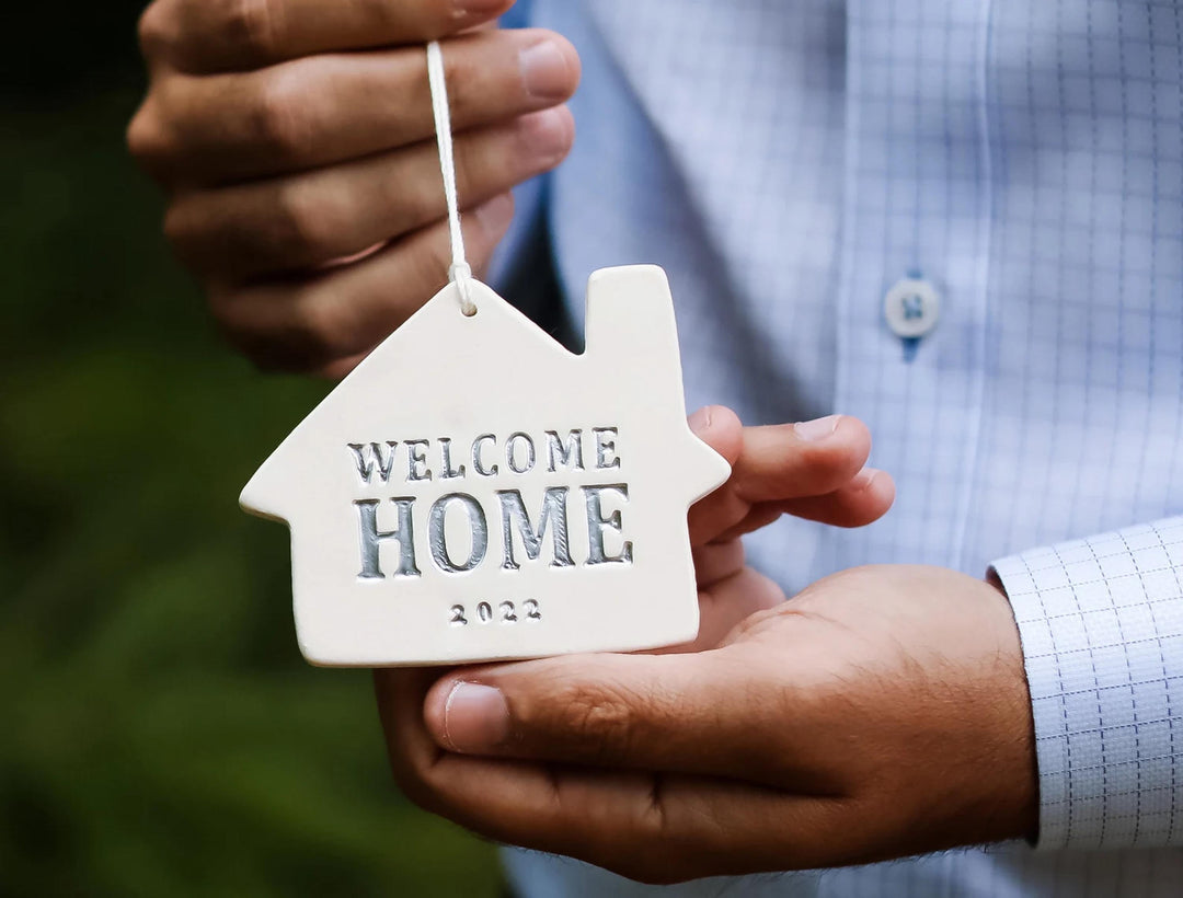 Welcome Home Christmas Ornament - "Welcome Home" + Year - READY TO SHIP