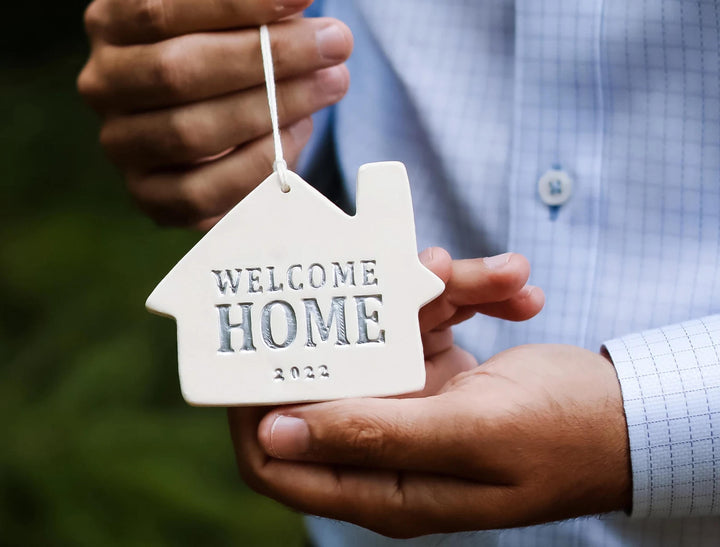 Welcome Home Christmas Ornament - "Welcome Home" + Year - READY TO SHIP
