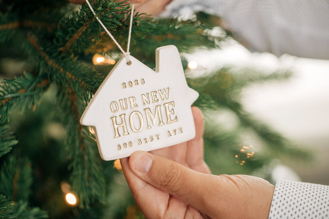 Personalized Christmas Ornament - Our New or Our First Home 2025