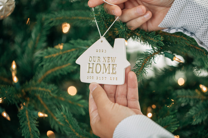 Personalized Christmas Ornament - Our New or Our First Home 2025