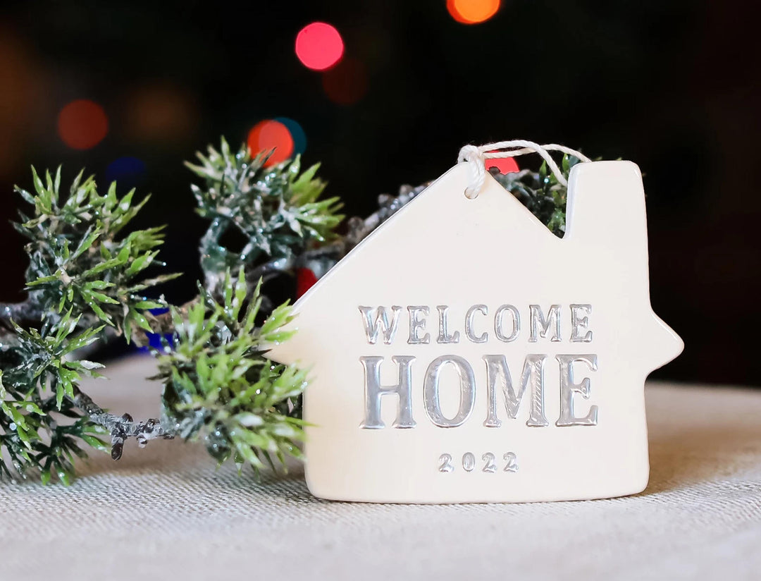 Welcome Home Christmas Ornament - "Welcome Home" + Year - READY TO SHIP
