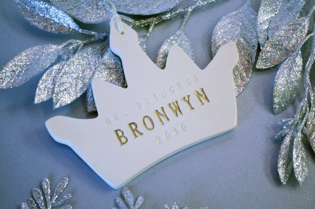 Personalized Baby Girl's First Christmas Ornament - Our Princess