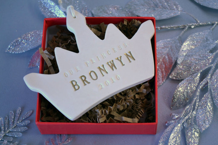 Personalized Baby Girl's First Christmas Ornament - Our Princess
