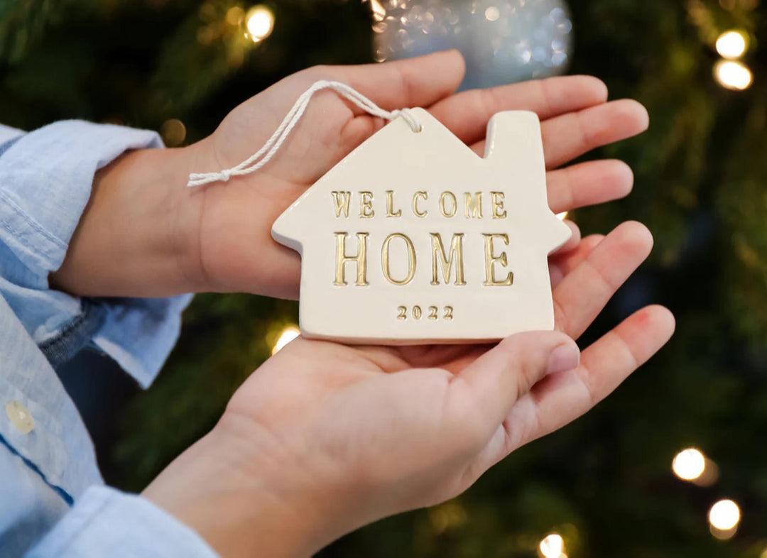 Welcome Home Christmas Ornament - "Welcome Home" + Year - READY TO SHIP
