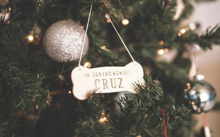 Pet "In Loving Memory" Ornament - Personalized with Name - Gift Packaged