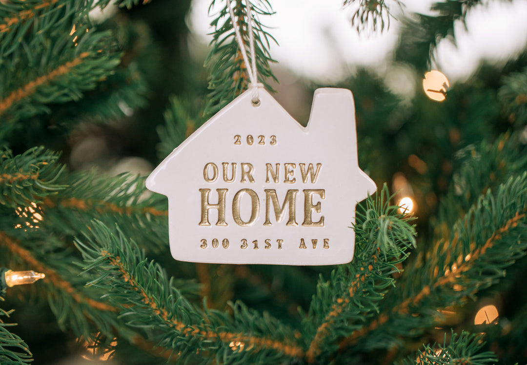 Personalized Christmas Ornament - Our First or Our New Home 2025