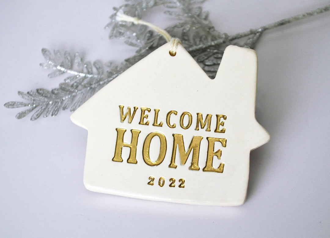 Welcome Home Christmas Ornament - "Welcome Home" + Year - READY TO SHIP