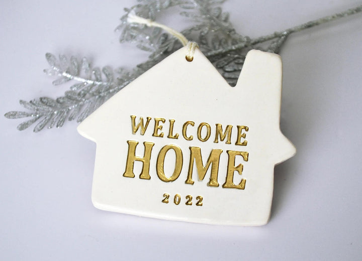 Welcome Home Christmas Ornament - "Welcome Home" + Year - READY TO SHIP
