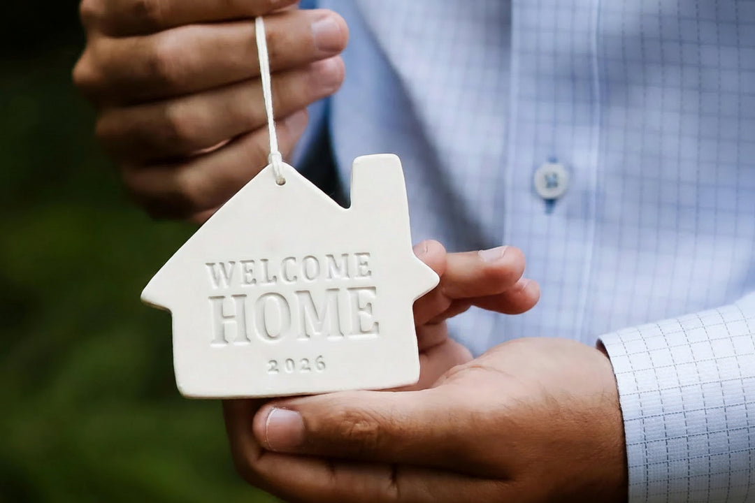 Welcome Home Christmas Ornament - "Welcome Home" + Year - READY TO SHIP