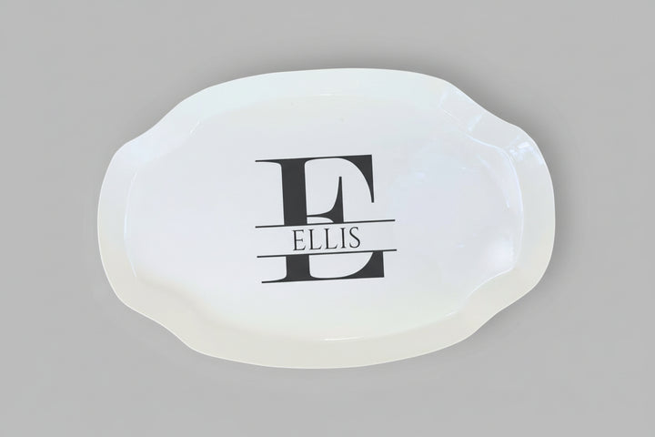 Personalized Ceramic Platter, Handmade, Monogram, Two Sizes, Wedding Gift, Anniversary Present, Bridal Shower or Housewarming, Gift Box