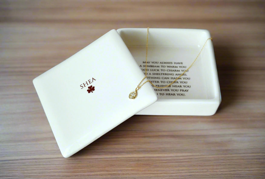 baptism gift set with irish blessing