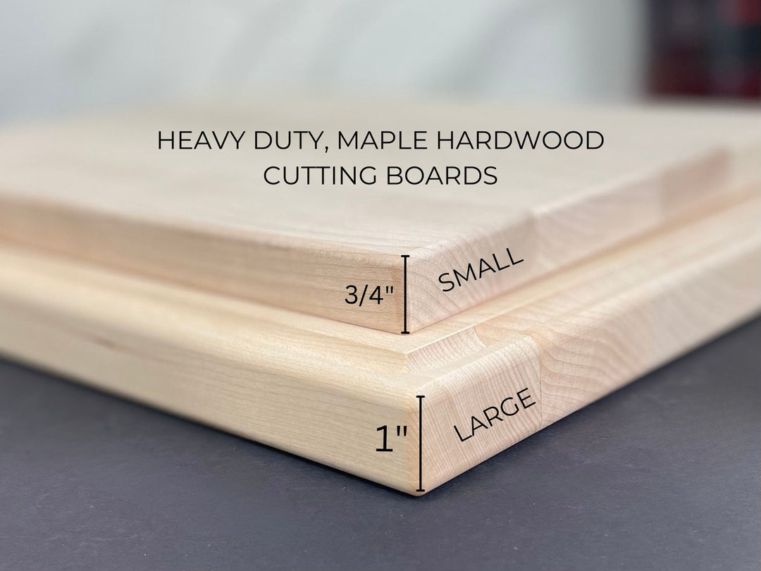 Maple Chopping Board | Cutting | Charcuterie | Personalized | Initial & Names | Wedding | Kitchen