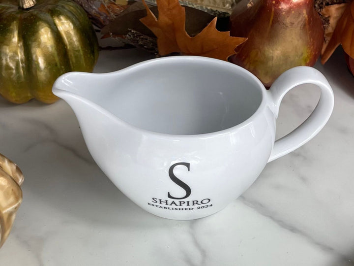 Custom Gravy Boat | Marriage Gifts | Personalized with Name and Date | Thanksgiving or Christmas Dinner