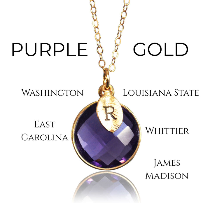 college necklace purple