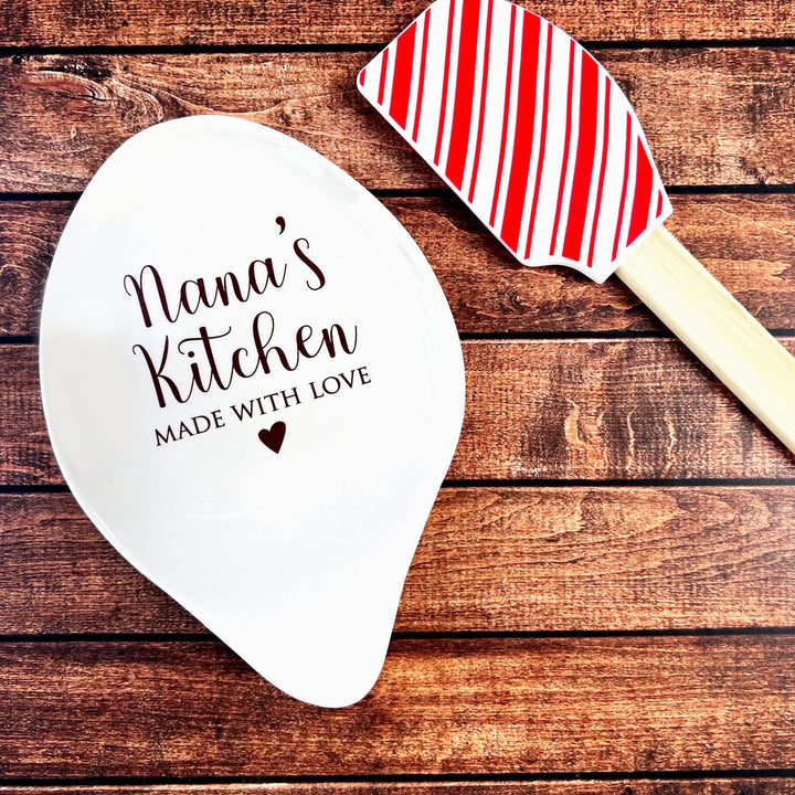 Personalized Ceramic Spoon Rest