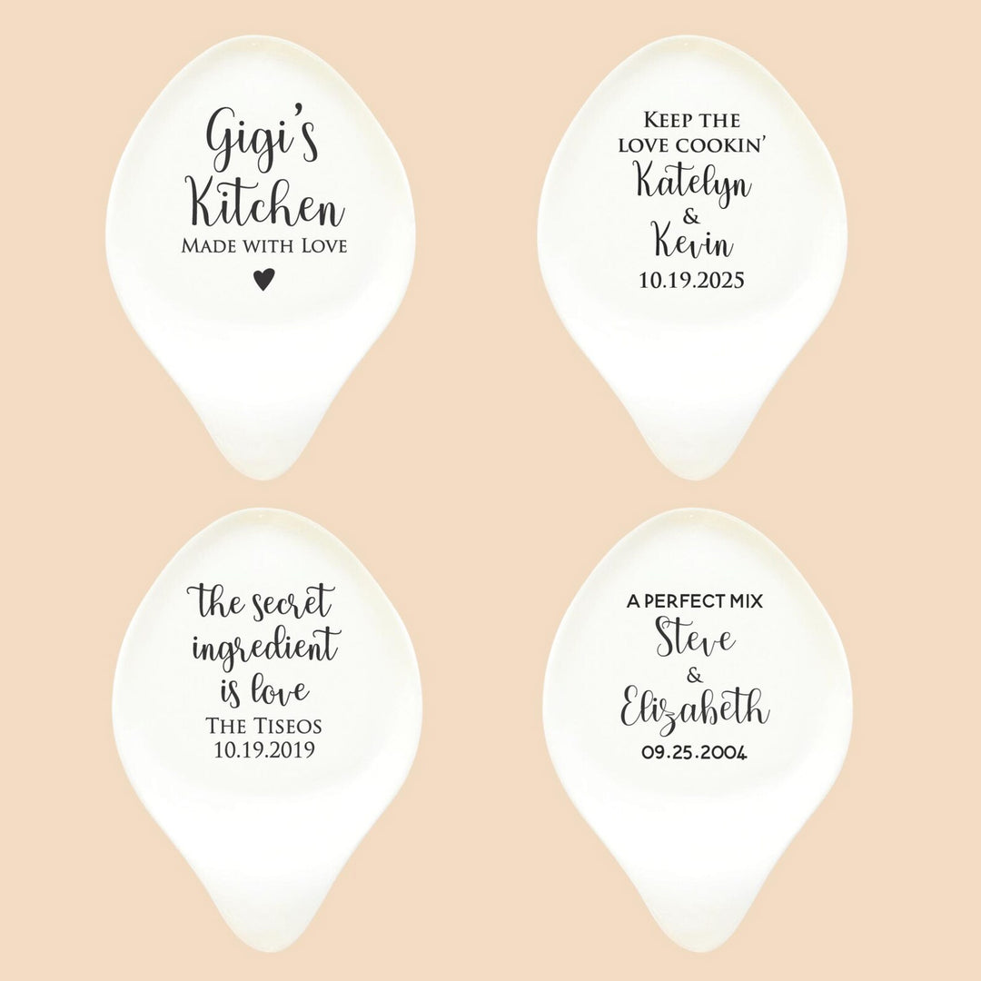 Personalized Ceramic Spoon Rest