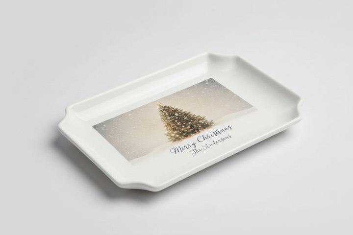 Personalized Wedding Invitation Plate - Large Tray - In Color Wedding Gift, Engagement Gift
