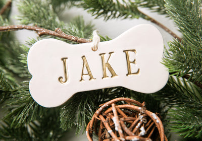 Personalized Dog Christmas Ornament with Name