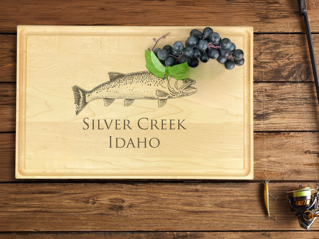 Sports Enthusiast Custom Engraved Cutting Board: Golf, Tennis, Pickleball or Fishing