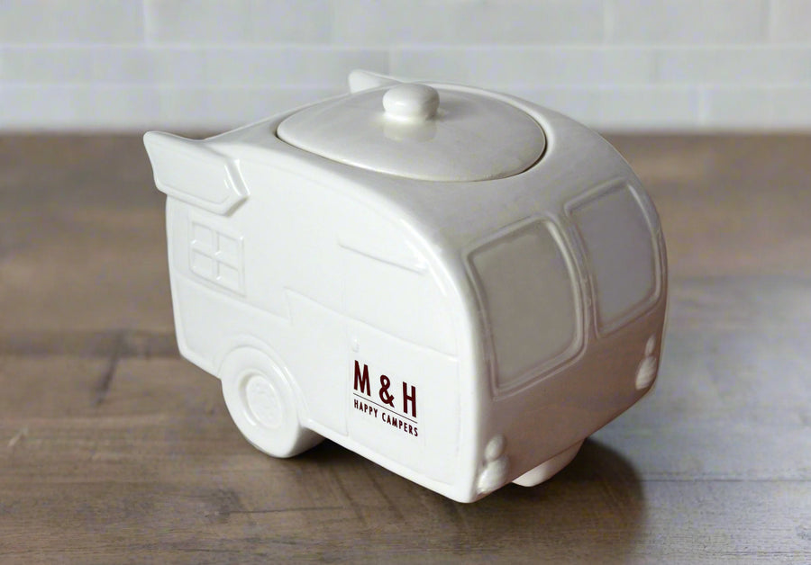 Personalized camper cookie jar