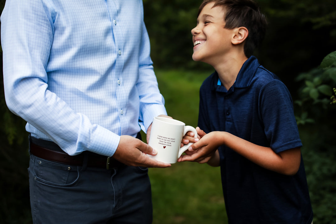 Funny Parent Gift - Jumbo Coffee Mug - I Love How We Don’t Have To Say Out Loud That I’m Your Favorite Child - READY TO SHIP