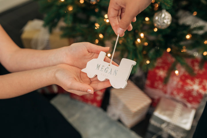 Personalized Train Ornament - First Christmas Ornament 2024