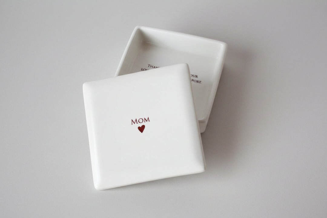 Unique Mother of the Bride Gift - ADD CUSTOM TEXT - Mom Square Keepsake Box