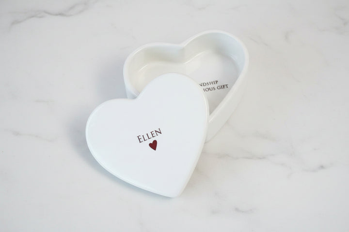 Bridesmaid Gift - Personalized - Heart Keepsake Box