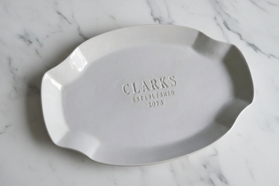 Personalized Platter - Housewarming or Wedding Platter - Handmade