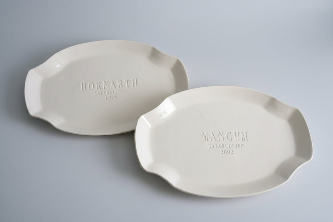 Set of Personalized Platters - Unique Parent Wedding Gift