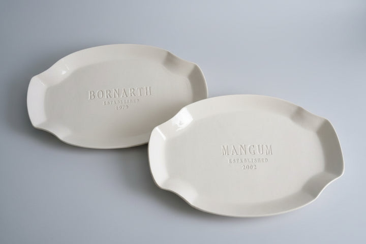 Set of Personalized Platters - Unique Parent Wedding Gift