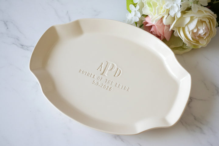 Personalized Platter - Mother of the Bride or Groom Wedding Gift