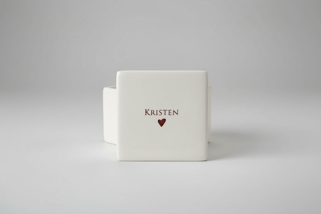 Unique Flower Girl Gift - Deep Square Keepsake Box
