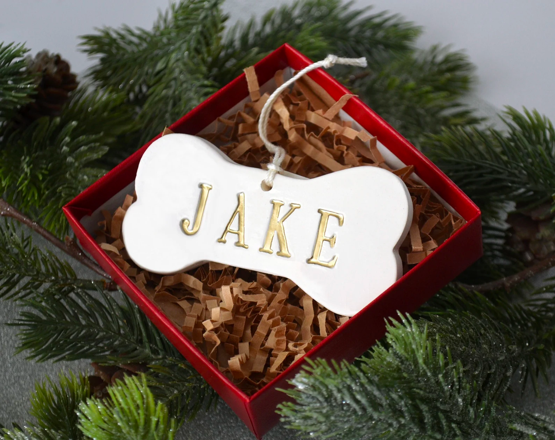 Personalized Dog Christmas Ornament with Name