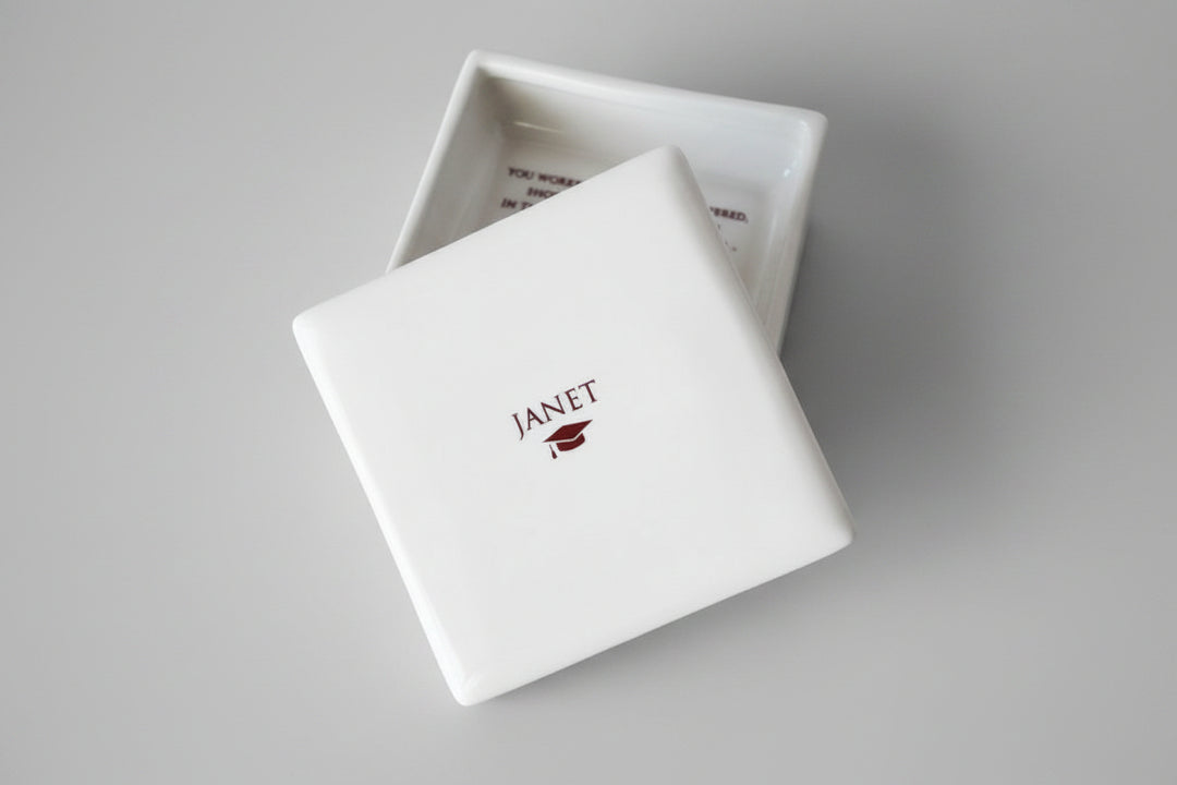 Graduation Gift - Square Personalized Keepsake Box