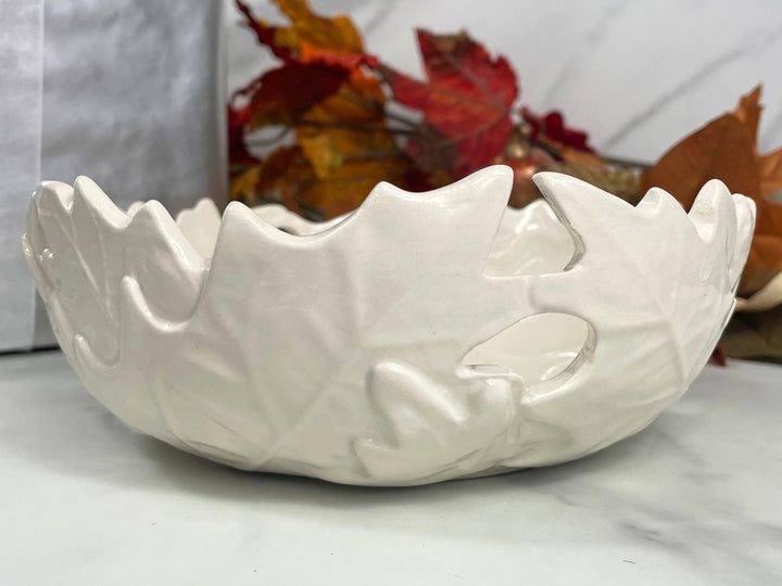 back view of ceramic decorative bowl