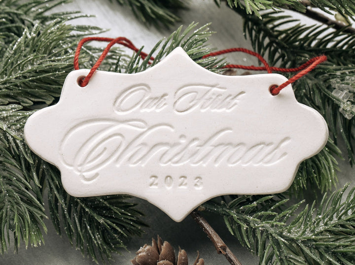 Our First Christmas 2024, First Christmas Ornament - SHIPS FAST - Gift Boxed and Ready to Give