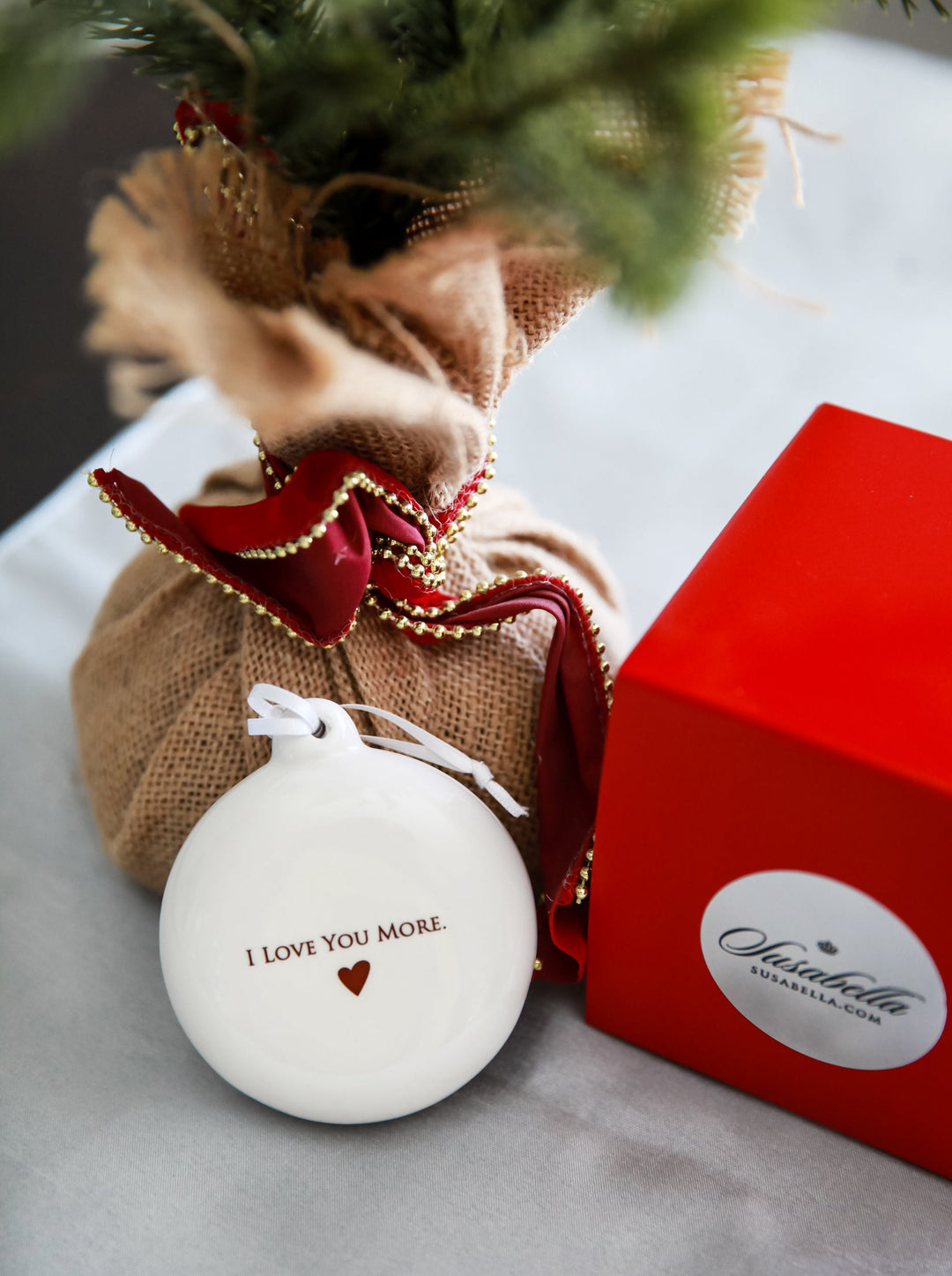 I Love You More - Holiday Bulb Ornament - READY TO SHIP