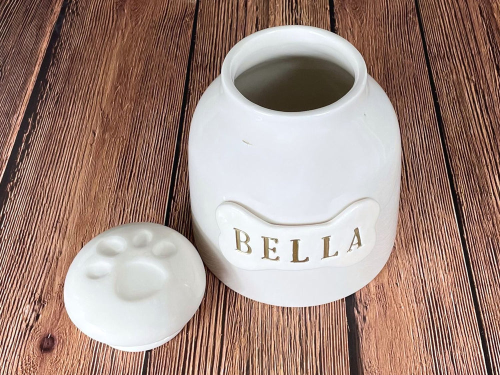 dog urn custom name tile