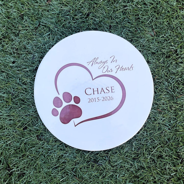 Personalized Pet Memorial - 7" Garden Tile - Sympathy Gift - Yard Marker - Loss of Pet