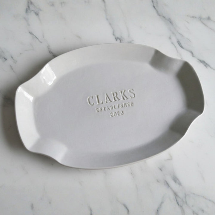 Personalized Platter - Housewarming or Wedding Platter - Handmade