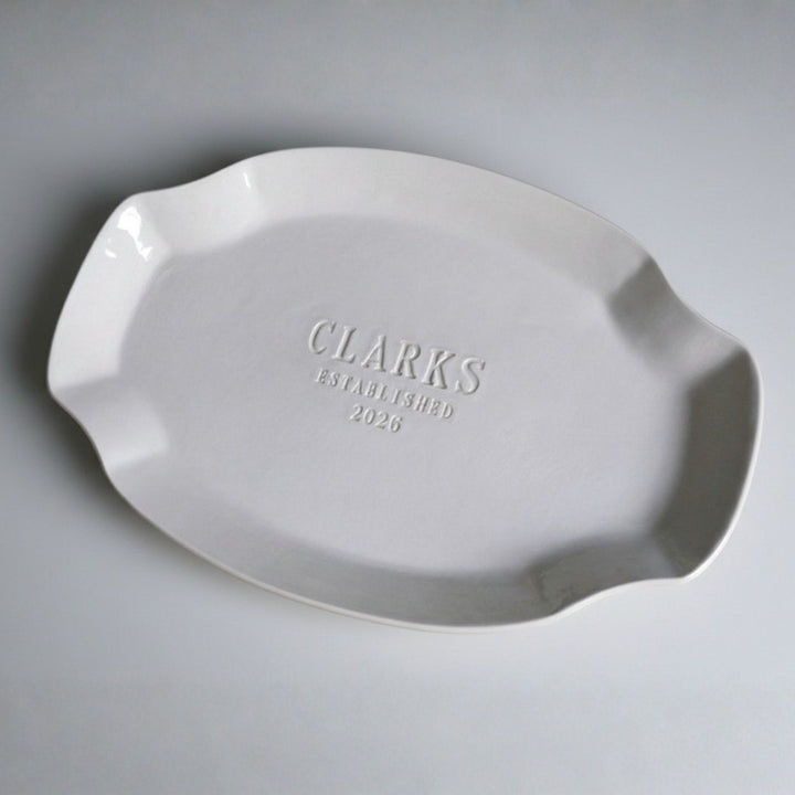 Personalized Platter - Housewarming or Wedding Platter - Handmade