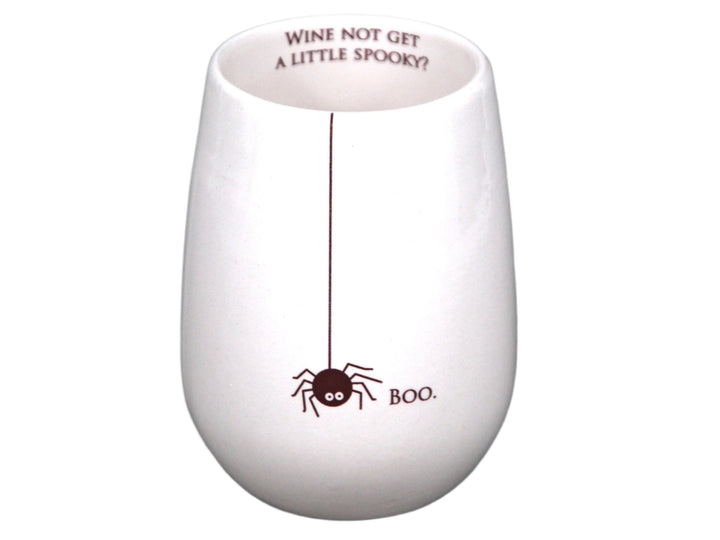 halloween wine tumbler boo!