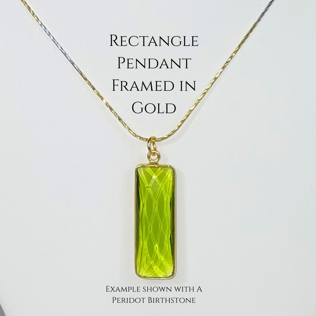 Two-tone Sterling Silver & Gold 18" Necklace with Choice of Birthstones