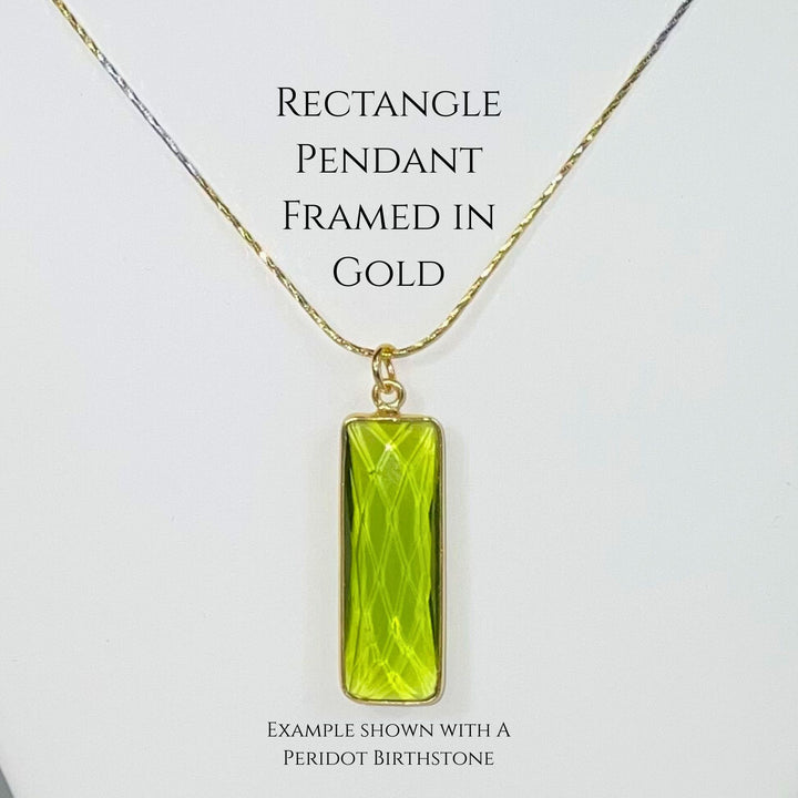 Two-tone Sterling Silver & Gold 18" Necklace with Choice of Birthstones