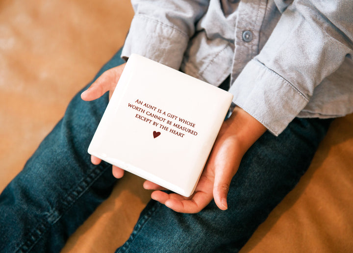 Unique Aunt Gift - Square Keepsake Box - Add Custom Text - An aunt is a gift ...