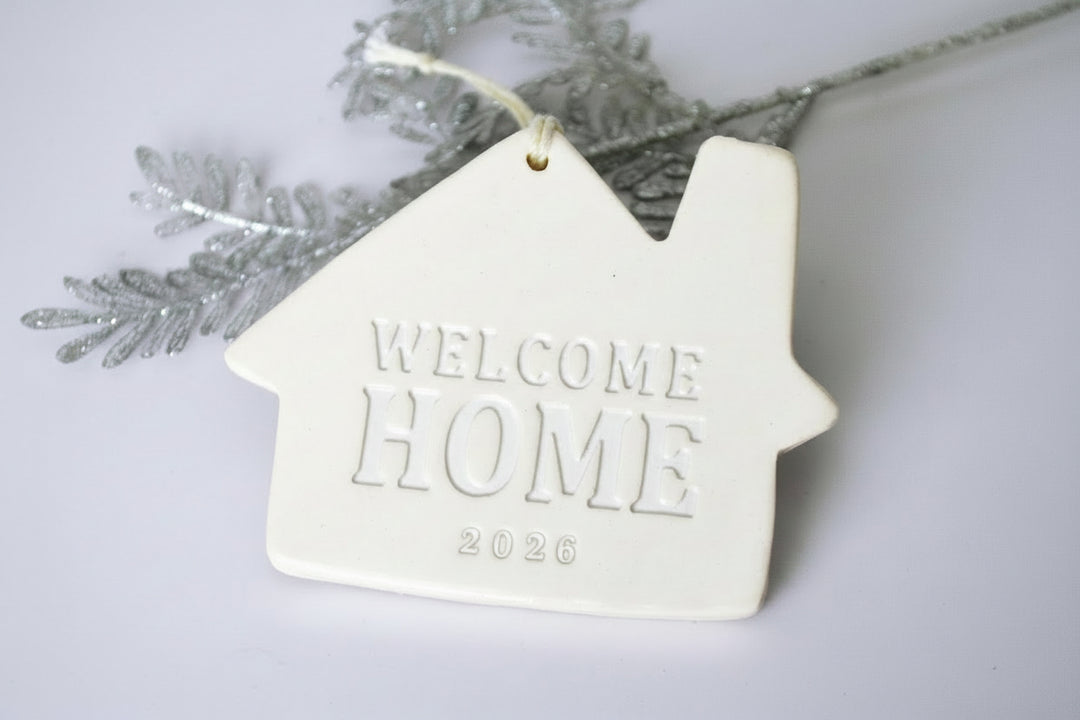 Welcome Home Christmas Ornament - "Welcome Home" + Year - READY TO SHIP