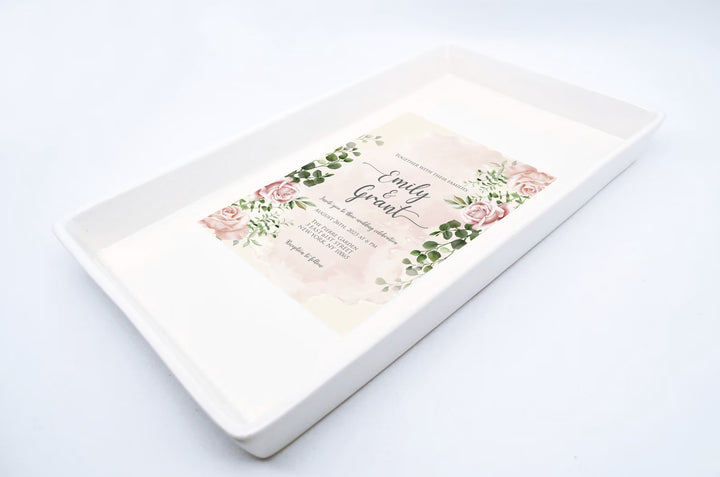 Personalized Wedding Invitation Gift - Rectangular Tray